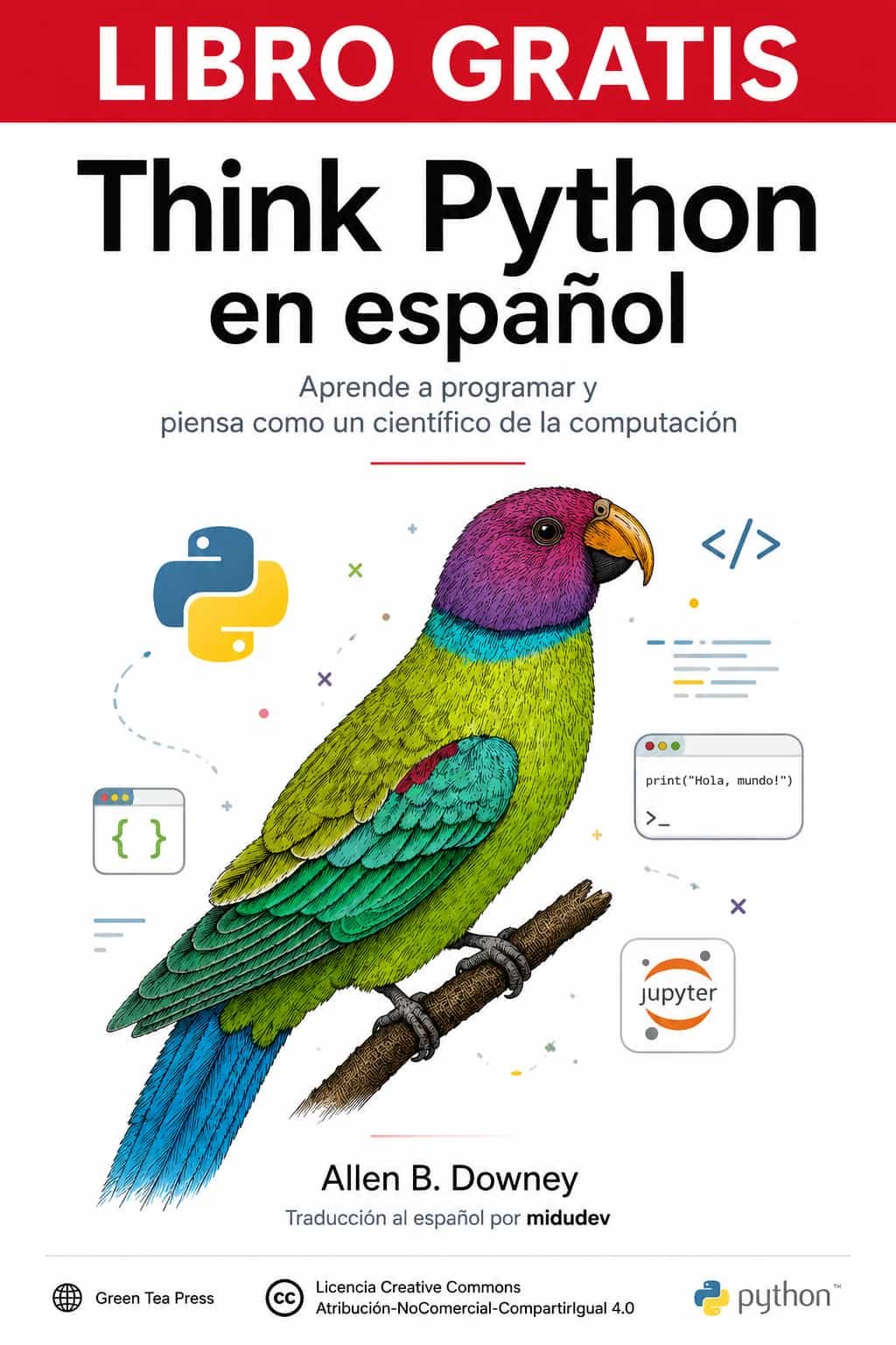 Portada del libro Think Python en español