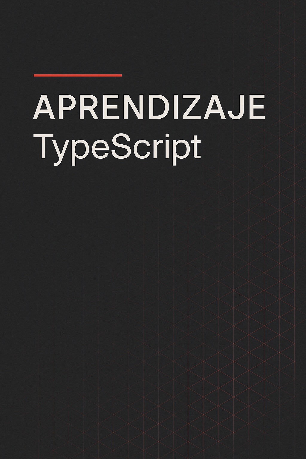 Portada del libro Aprendizaje TypeScript