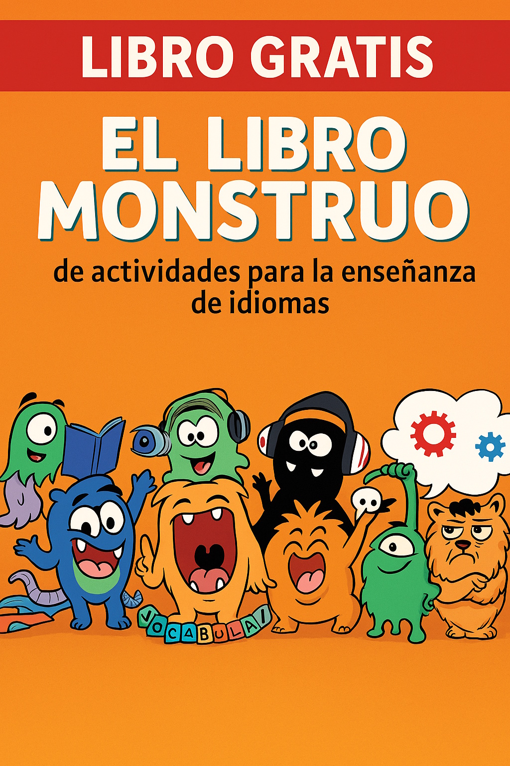Portada de El libro monstruo de actividades para la enseñanza de idiomas