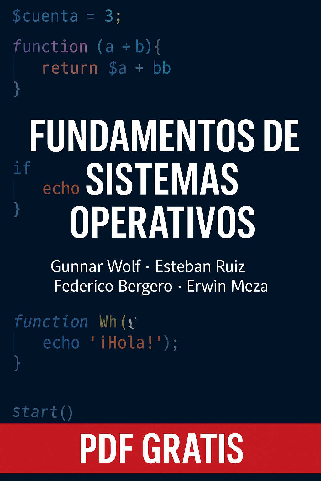 Portada de Fundamentos de sistemas operativos